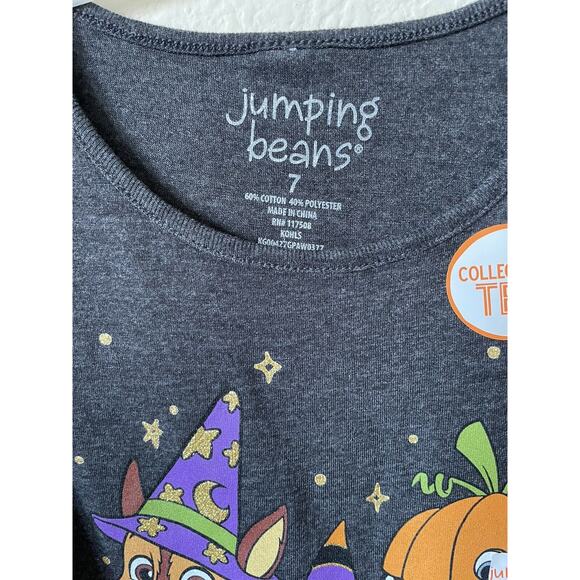 Jumping Beans Paw Patrol Chase Marshall Skye Happy Howl O Ween Tee Size 7 - Picture 4 of 5